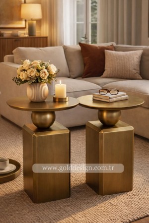 Oblix Lake Sehpa İkili - Antik Eskitme