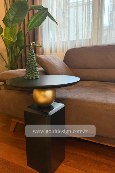 Oblix Lake Sehpa Tekli - Siyah Gold