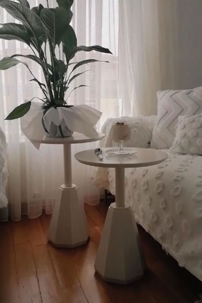 Pera Zigon Sehpa 2'li - Beyaz