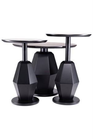 Prizma Zigon Sehpa 2+1 - Siyah